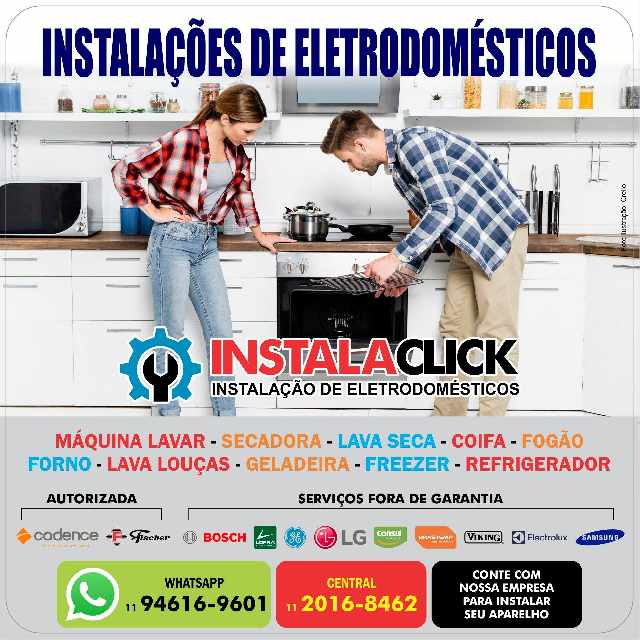 Instalação para cooktop- fogão e forno