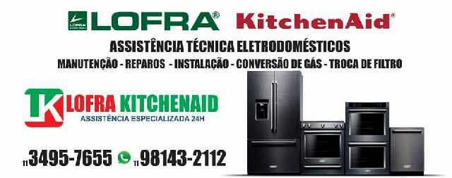 Serviço profissional lofra e kitchenaid