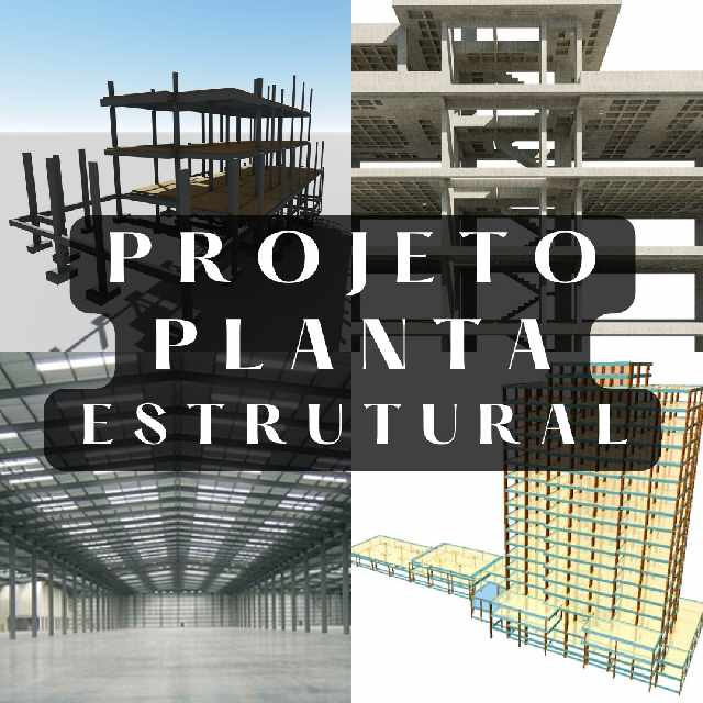 Foto 1 - Projeto e planta estrutural
